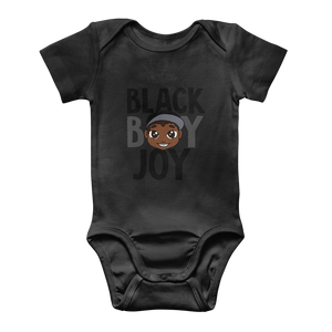 BLACK BOY JOY Classic Baby Onesie Bodysuit